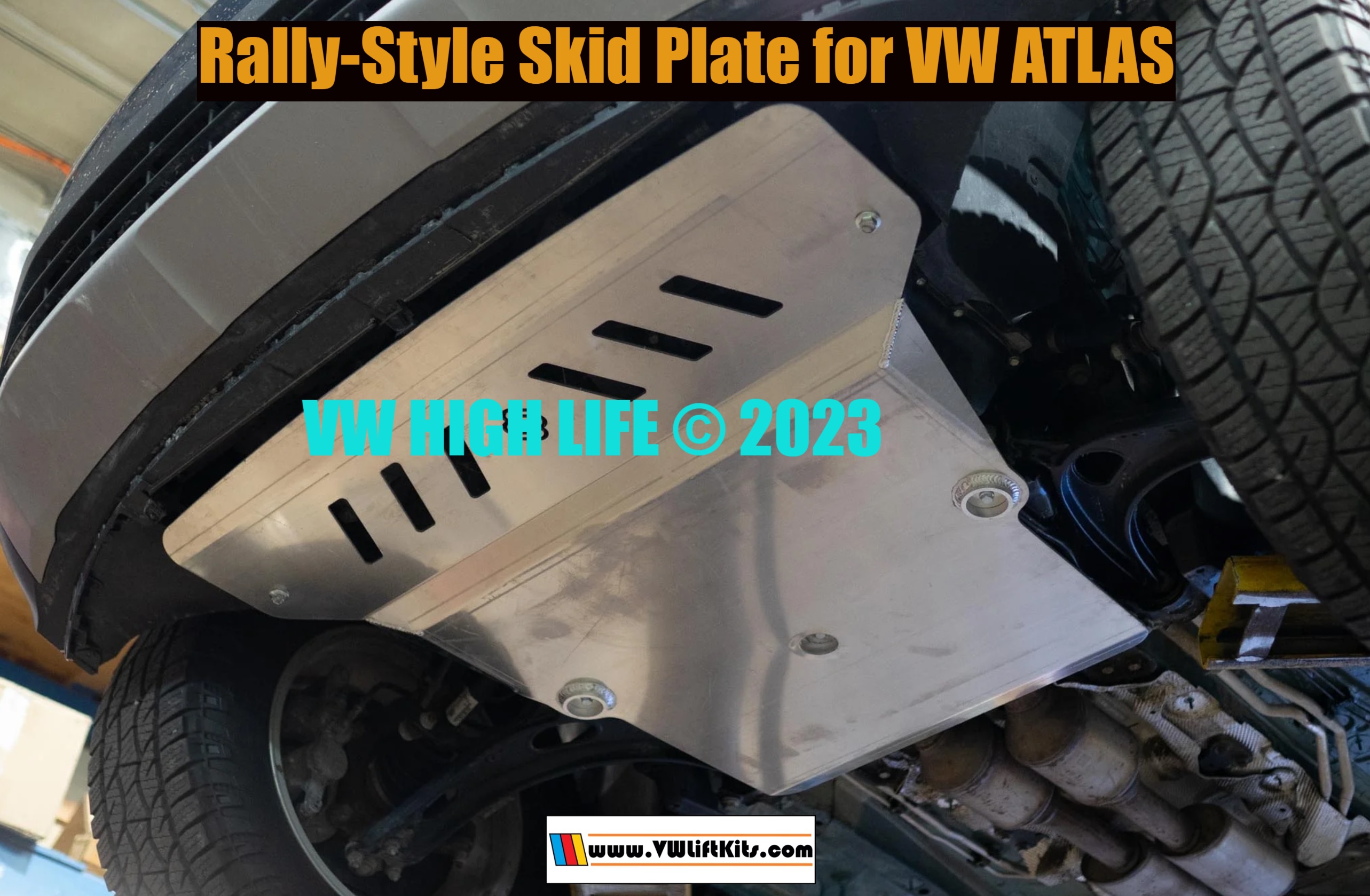 Custom Rally-Style Skid Plate for VW ATLAS to protect your drivetrain and investment.